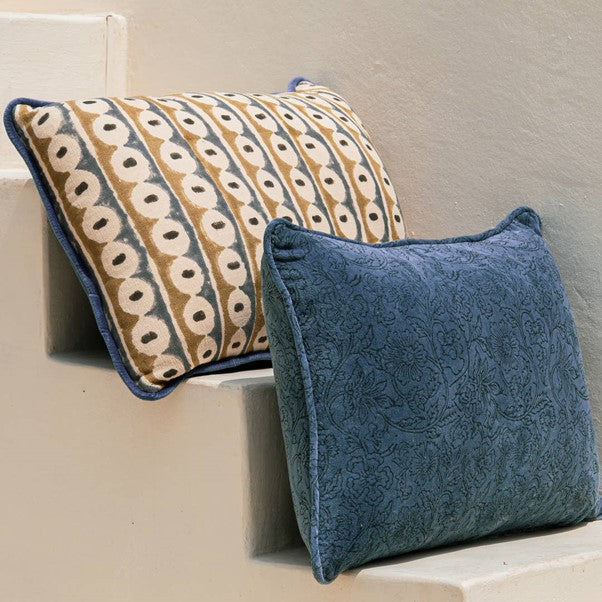 Moontide Velvet Pillow Cover – Blue 14x20