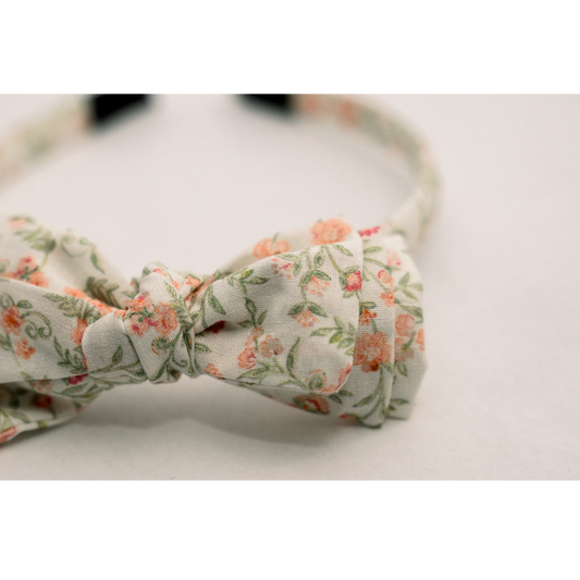 Three Little Bows Headband- Blushing Blooms
