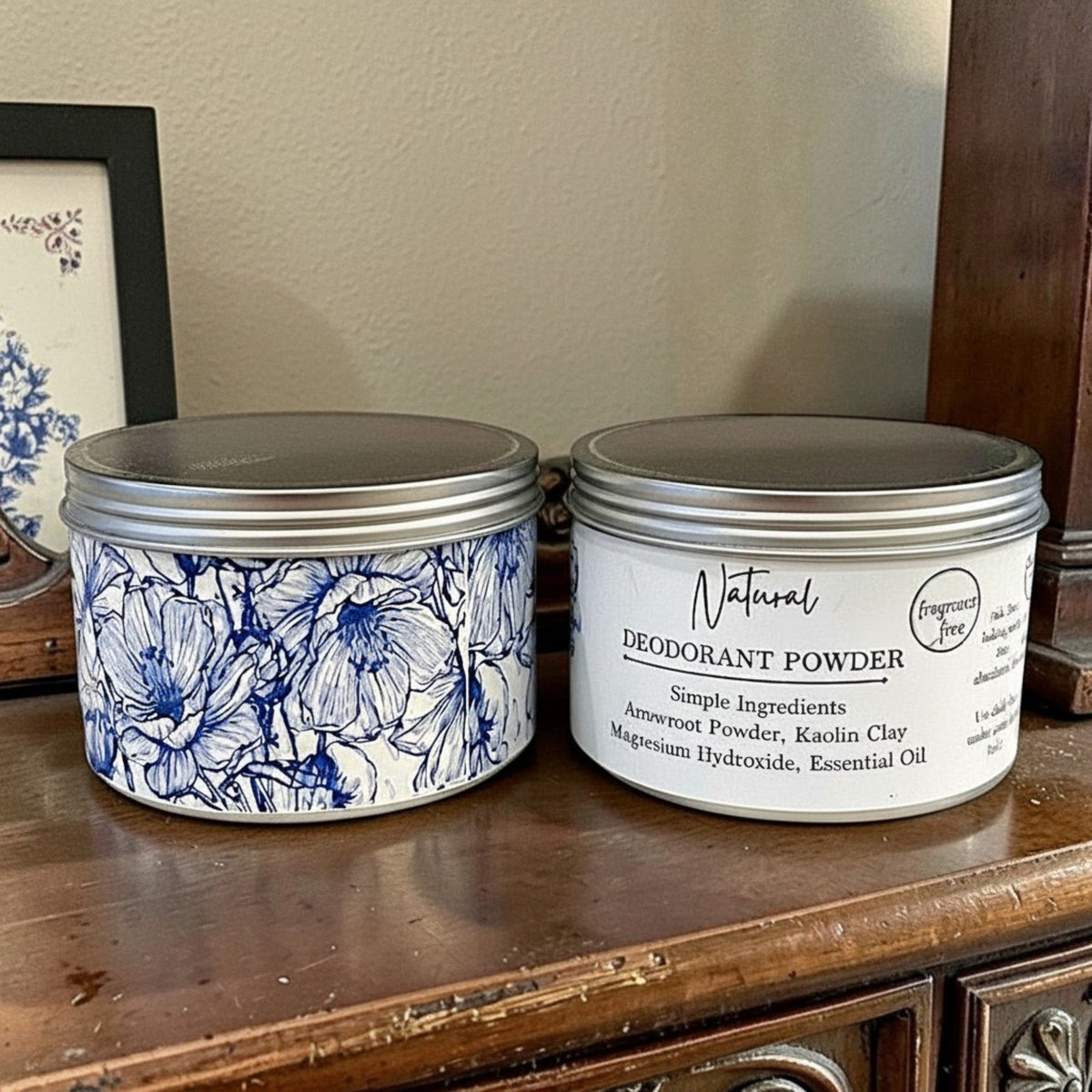 Natural Deodorant Powder Talc Free Aluminum Free