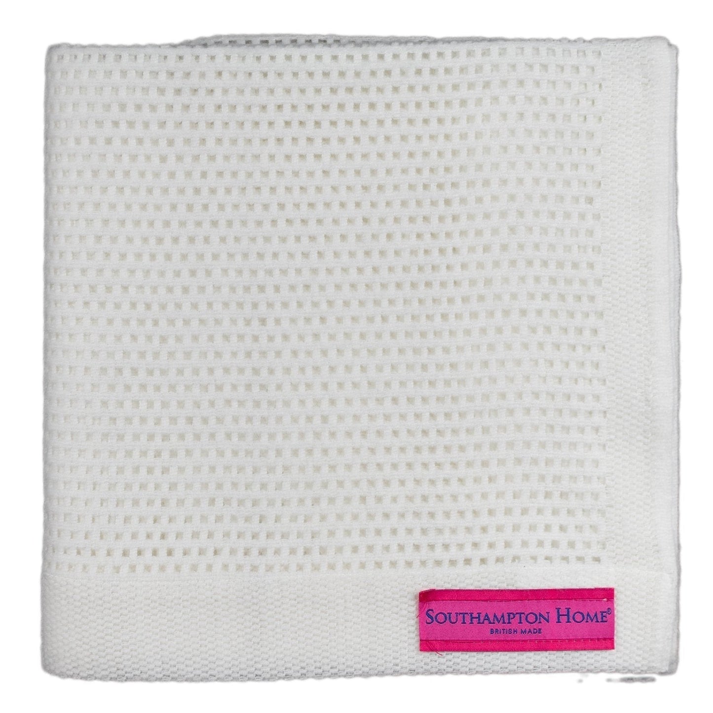 Southampton Home Lace Weave Teddy Bear Baby Blanket - White