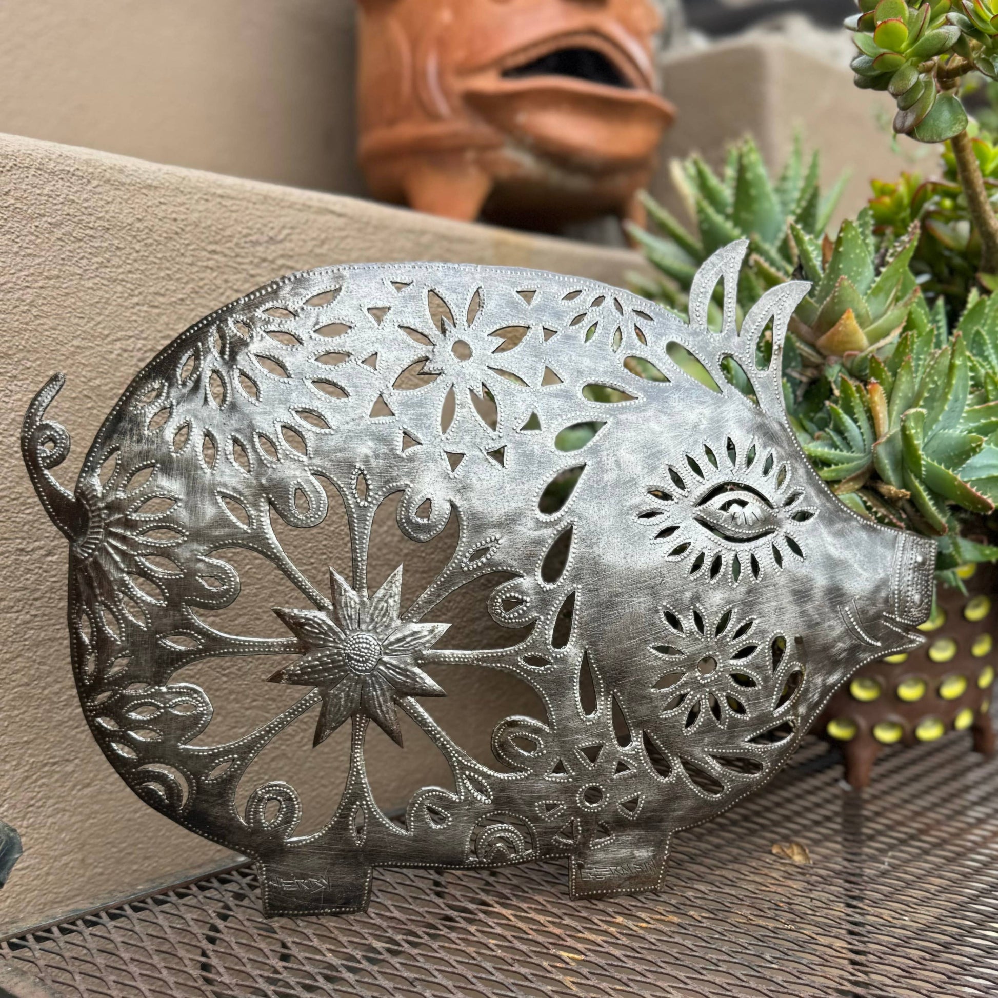 Pig, Farm Animal Wall Decor, Country Kitchen Metal Art