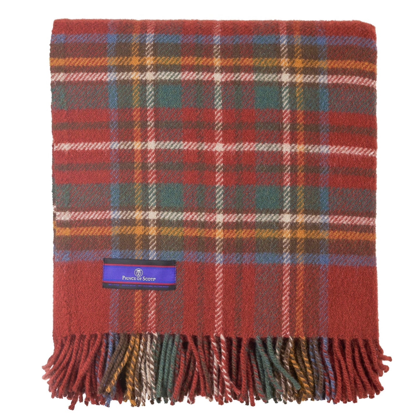 Highland Tweeds Pure New Wool Fluffy Throw - Antique Royal Stewart
