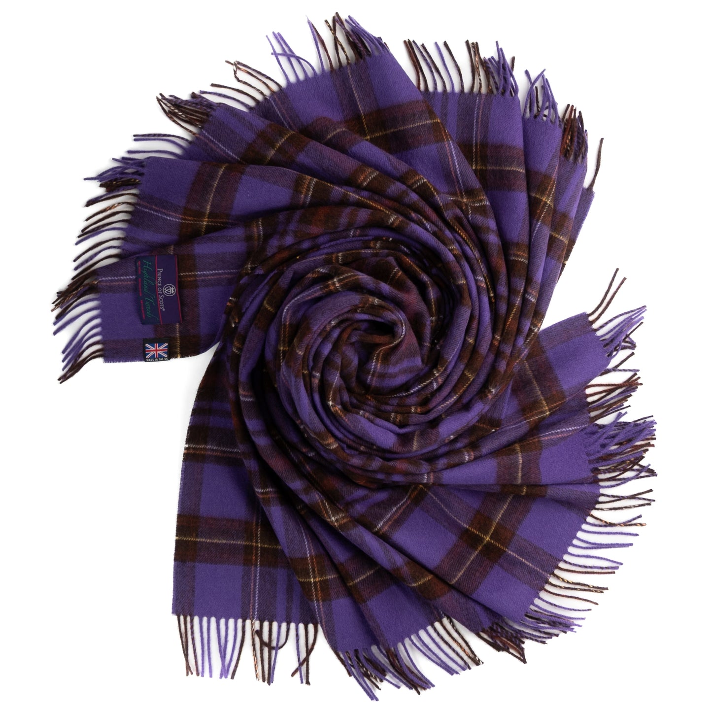 Prince of Scots Merino Wool Throw - Equestrian Tartan