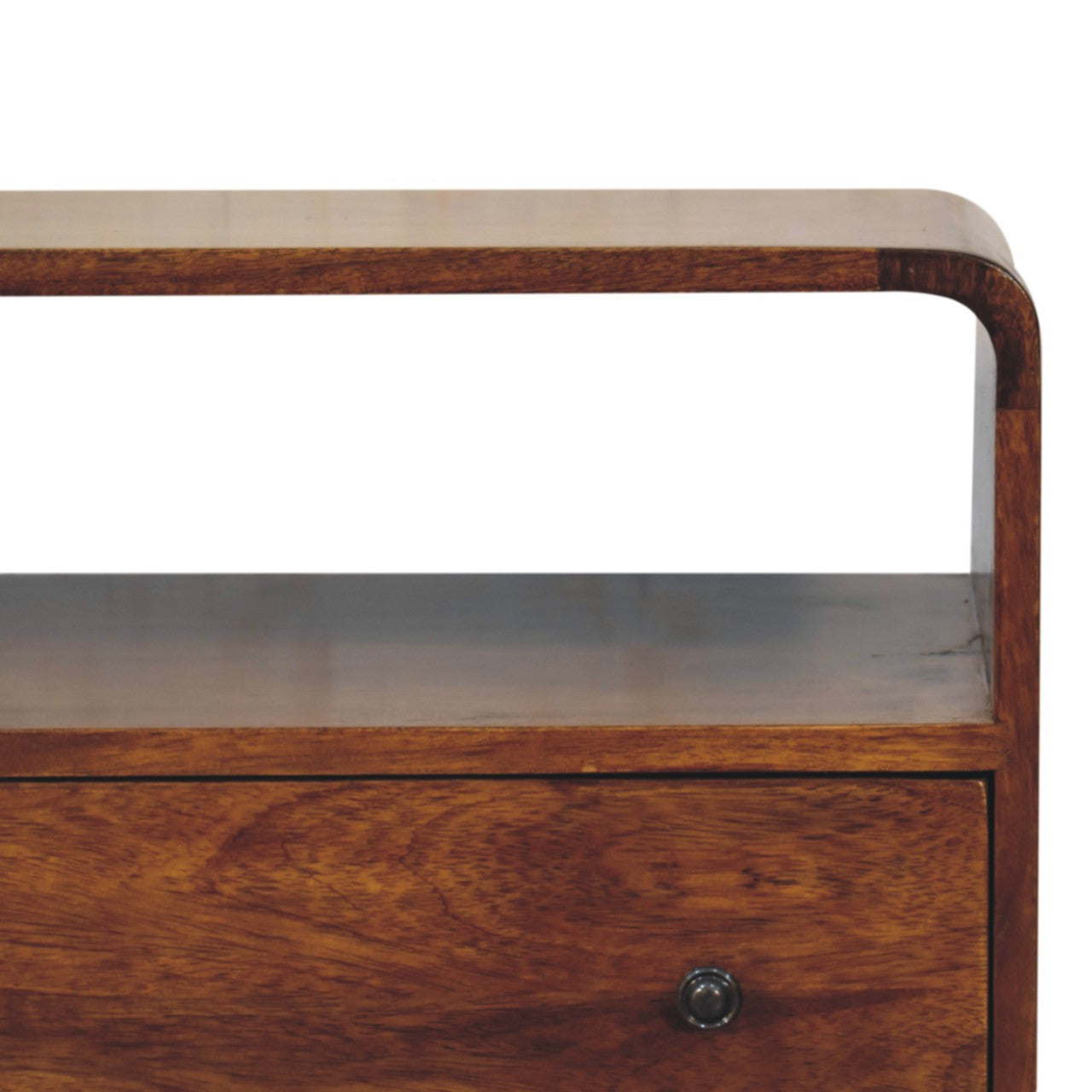 Solid Wood Curved Nordic Charm Console