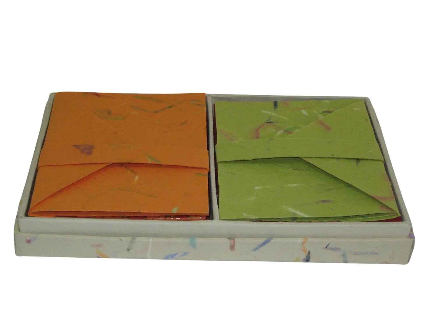 Boxed Notecards with Envelopes | Recycled Cotton Paper | DIFFERENT STROKES (Set of 16)