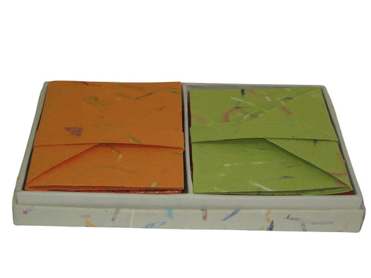 Boxed Notecards with Envelopes | Recycled Cotton Paper | DIFFERENT STROKES (Set of 16)