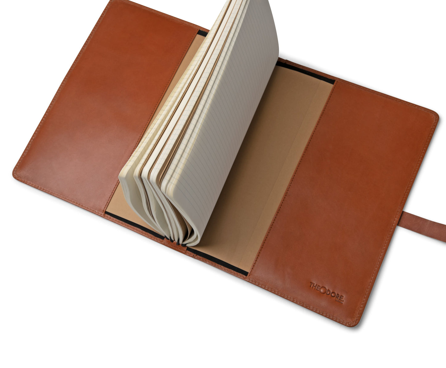 Theodore Leather Cognac Legacy Binder
