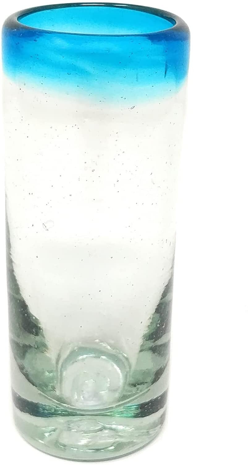 Aqua Rim Tequila Shot Glasses  - Set of 6