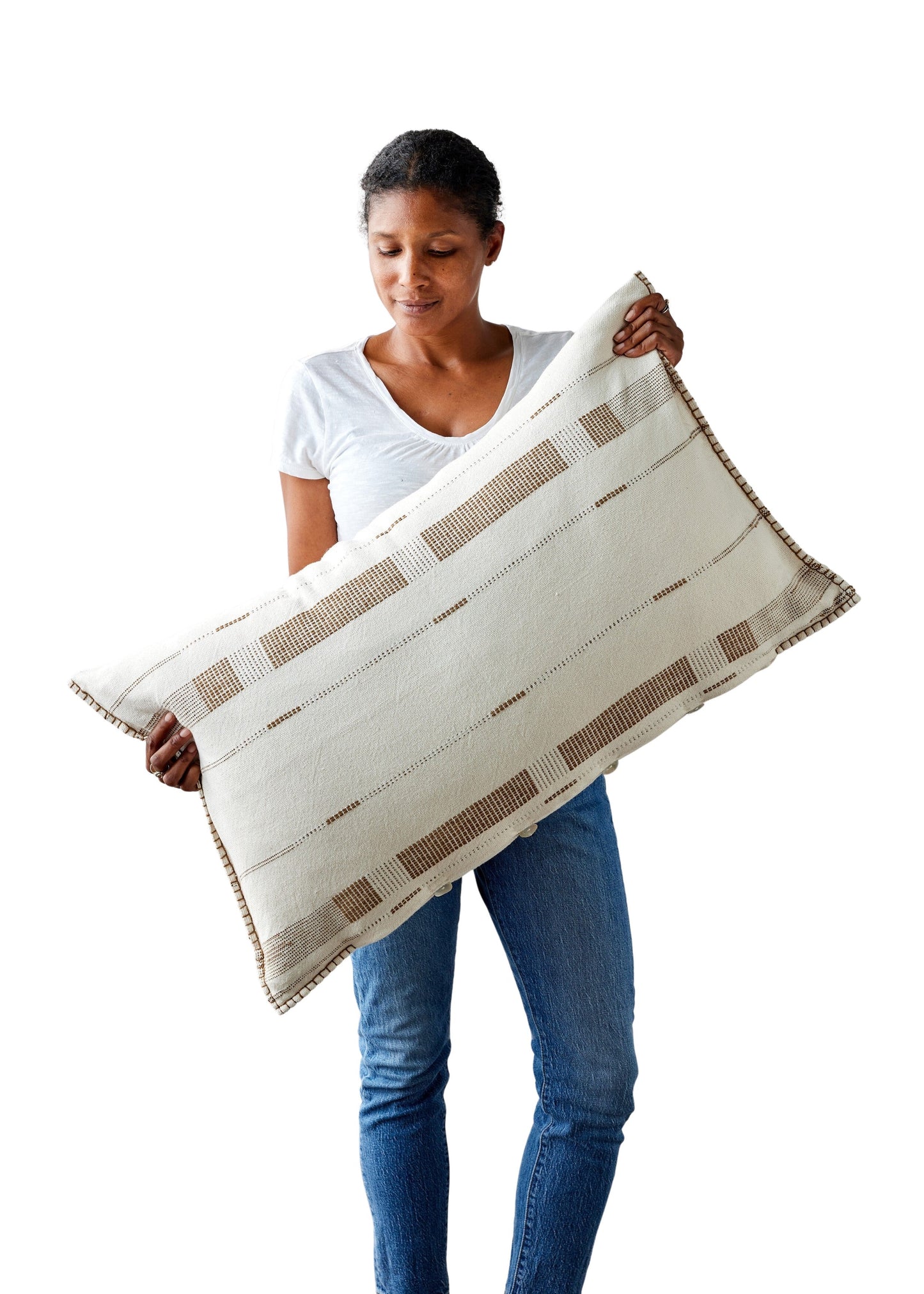 Fulcrum Patina Oversized Cotton Lumbar Pillow
