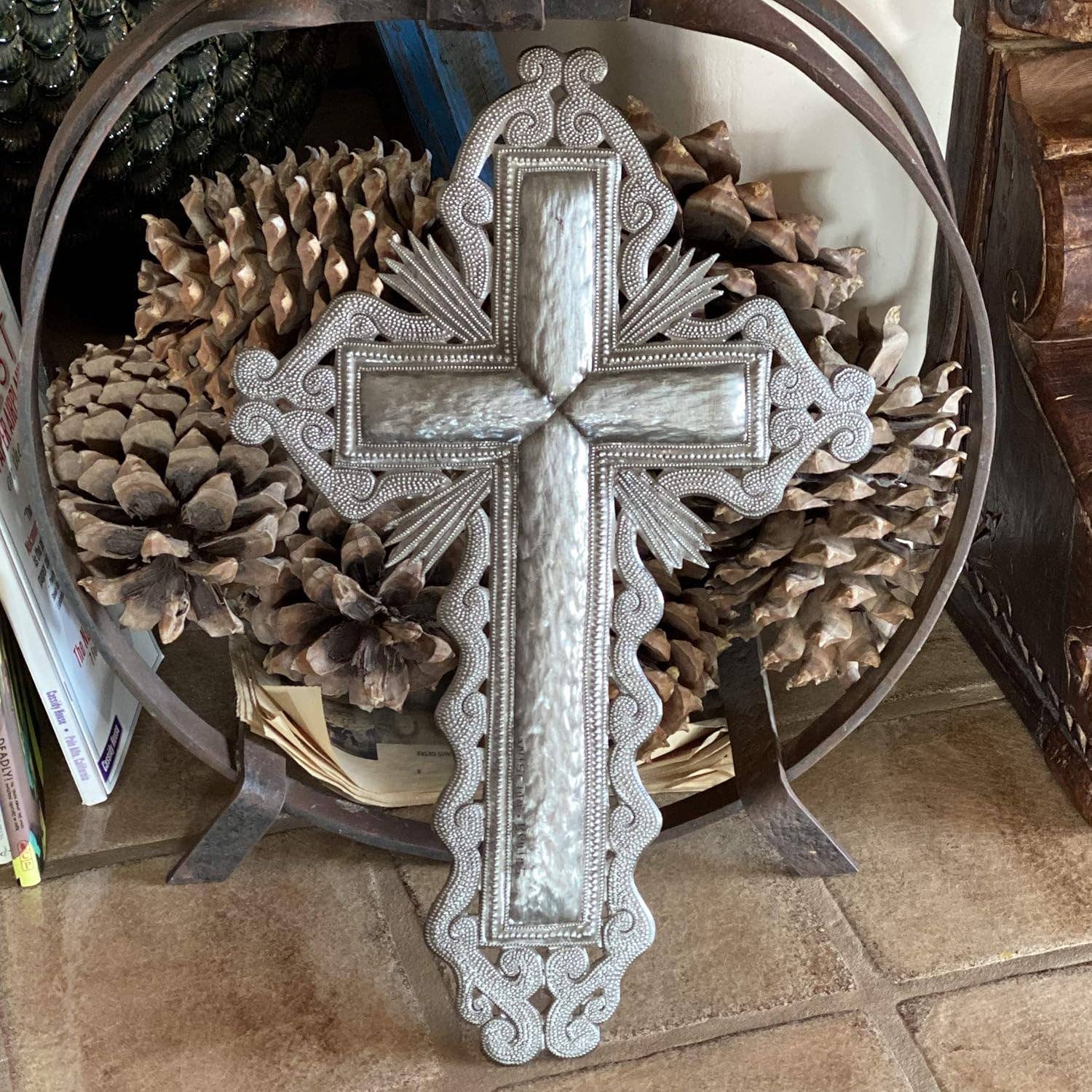 Wall Cross, Religious Collection Gifts, Handmade Upcycled