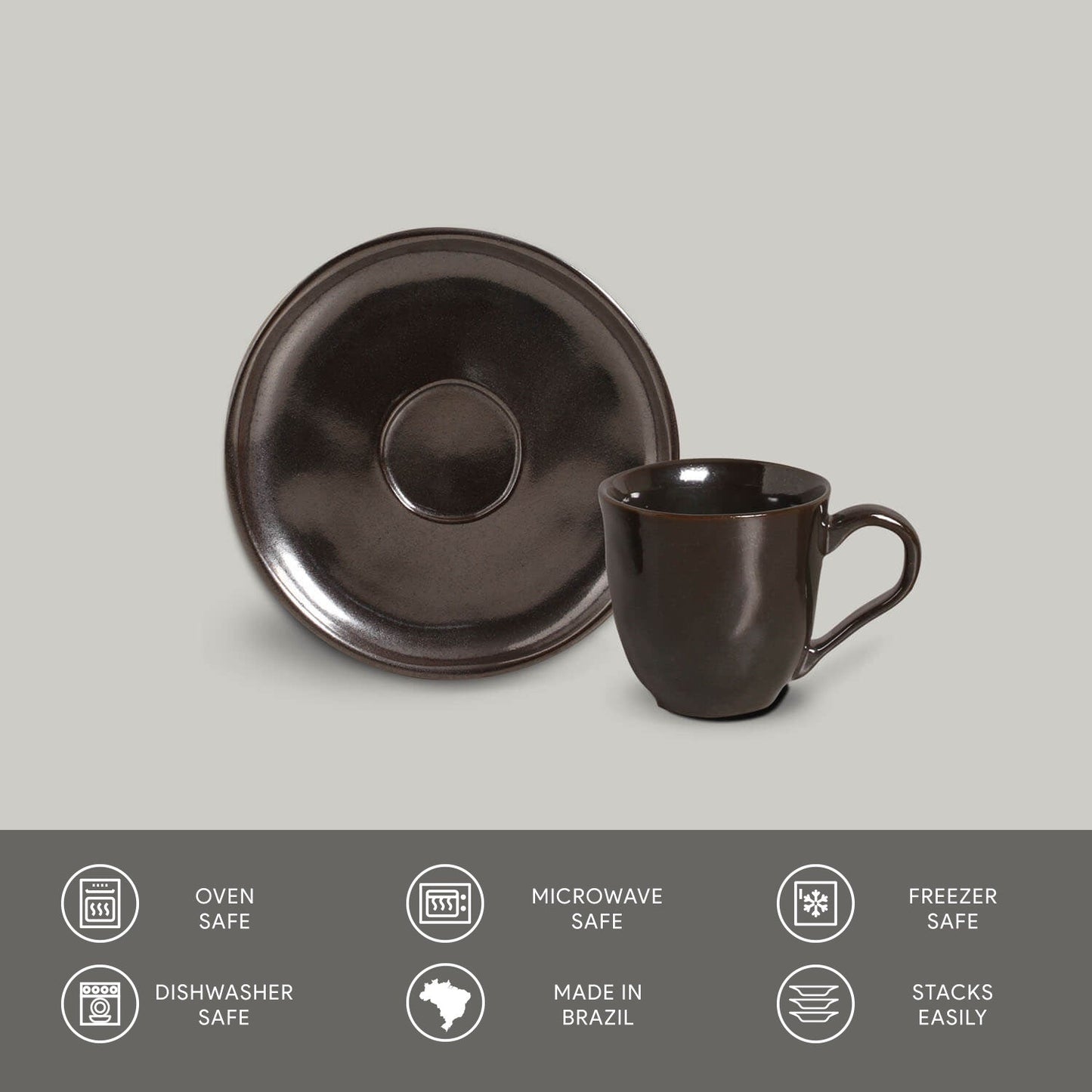Coffee Cup & Saucer Set of 6