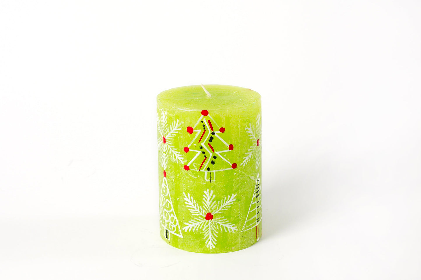 Whimsy Christmas Painted Candles