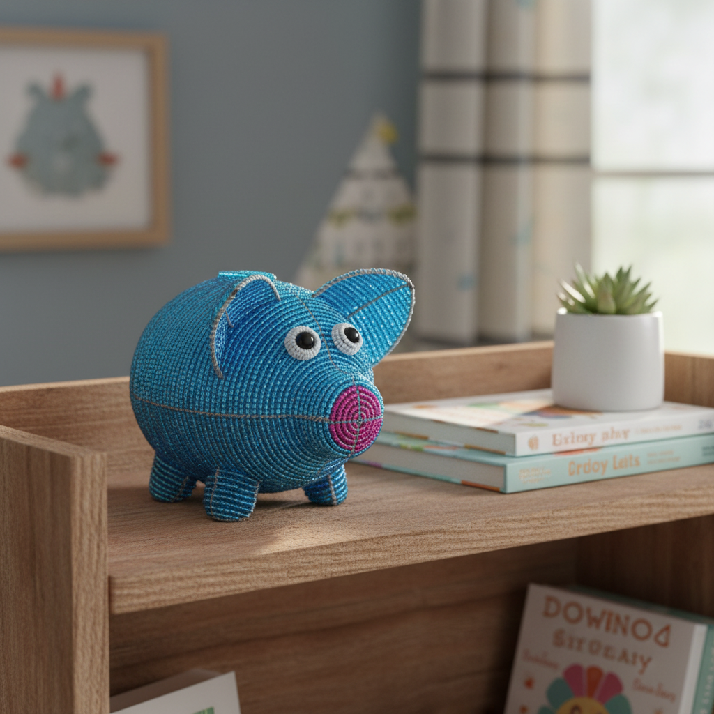 Piggy Bank, Blue (1 Piece)