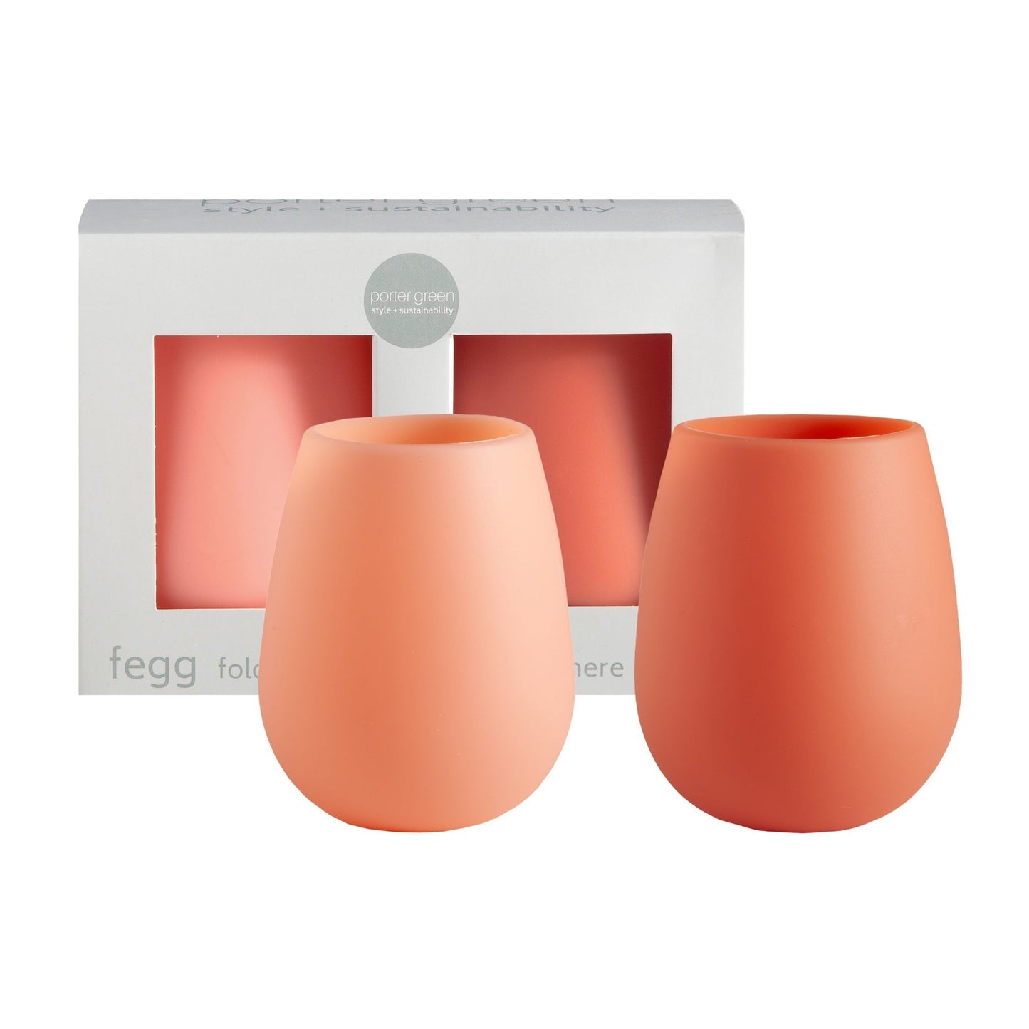 terra + peach | fegg | silicone unbreakable glasses