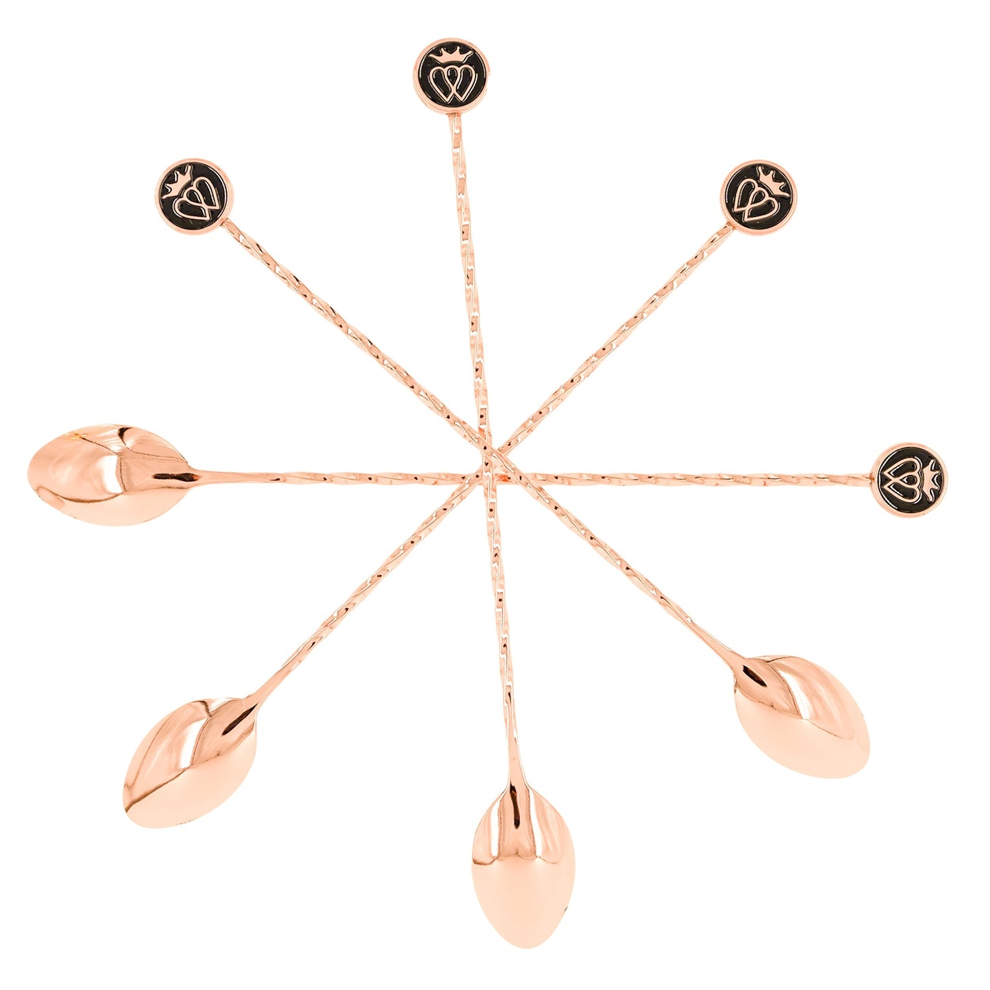 French Cocktail Spoons Gift Set - Copper