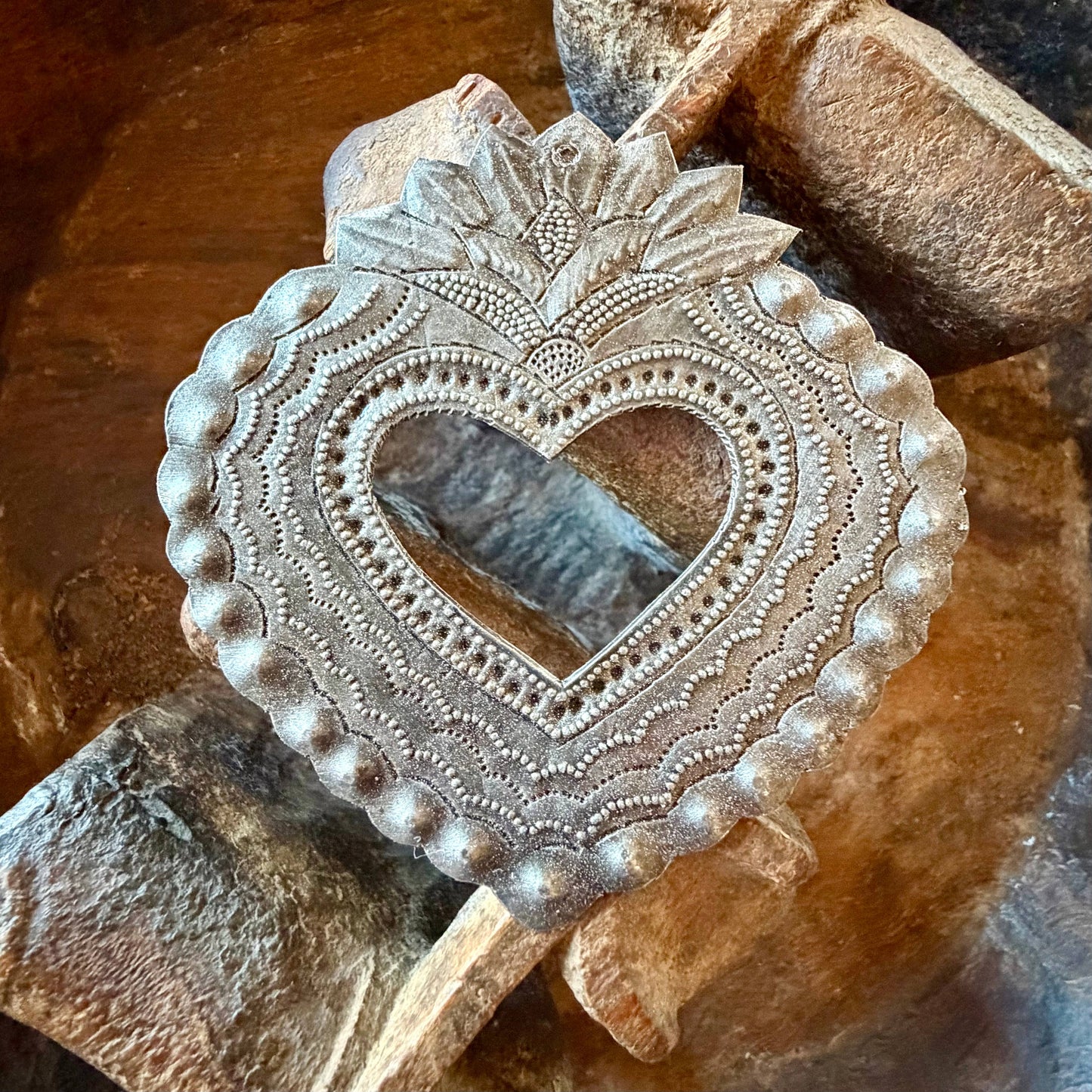 Sacred Heart Haitian Metal Art Handmade Fair Trade Wall Art