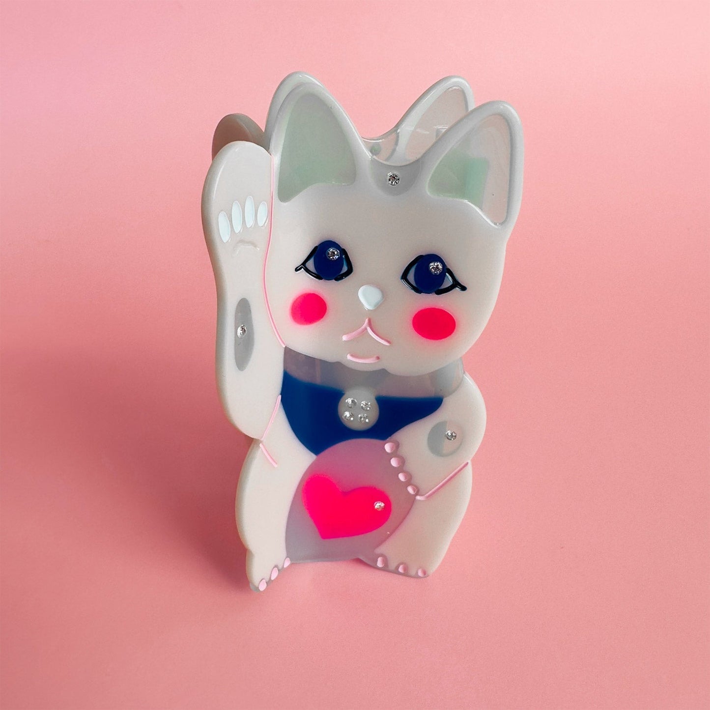Maneki Lucky Cat Hair Claw