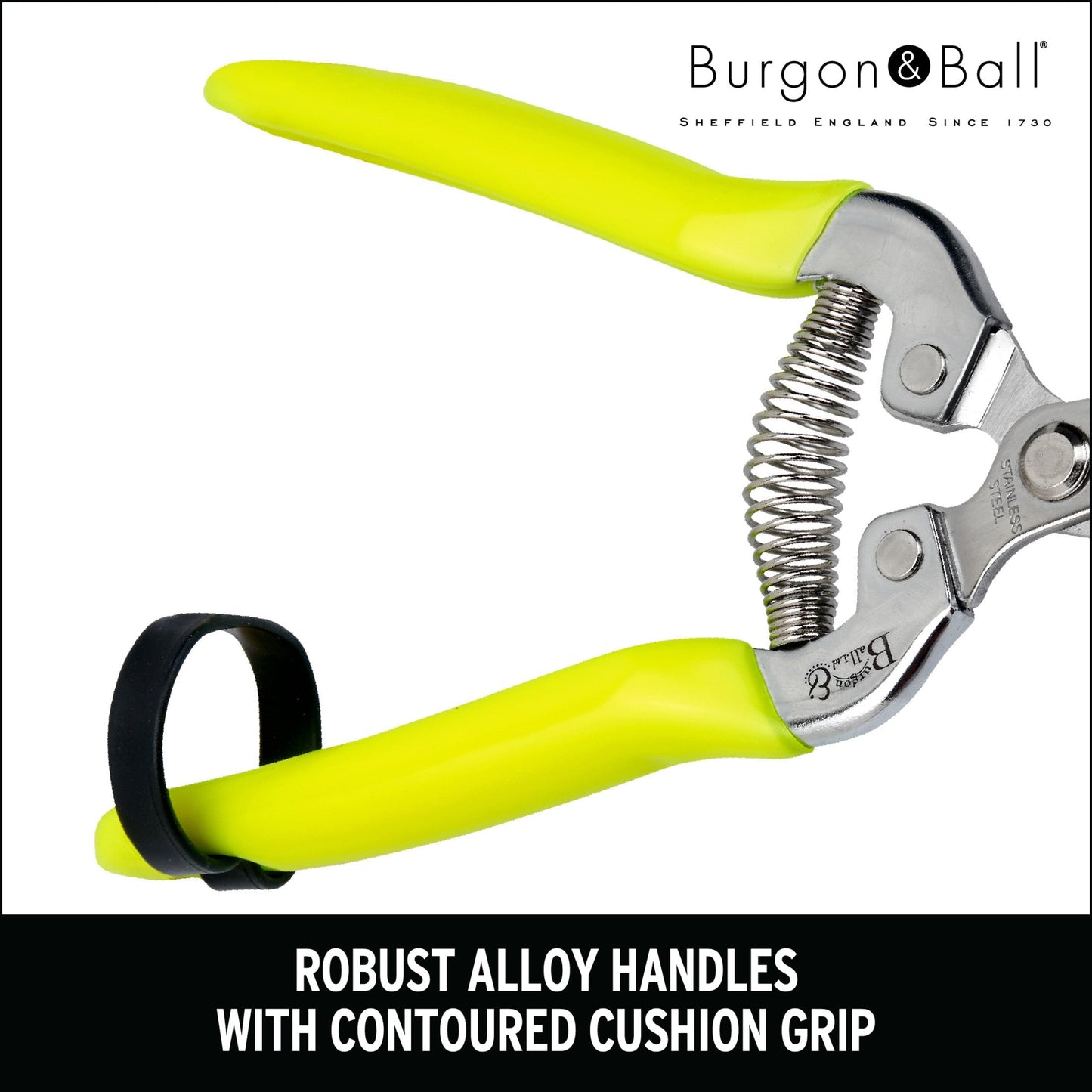 Florabrite™ Flower & Harvesting Snip, Neon Yellow, RHS Endorsed