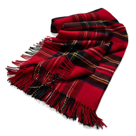 Prince of Scots  Merino Wool Throw - Royal Stewart