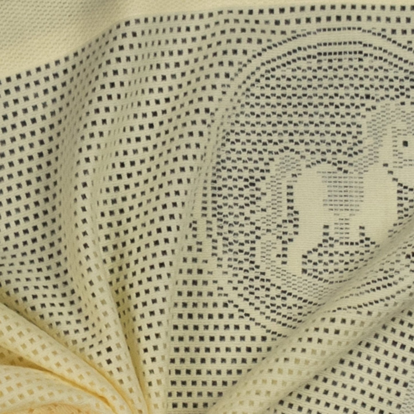 Southampton Home Lace Weave Rocking Horse Baby Blanket - Yellow