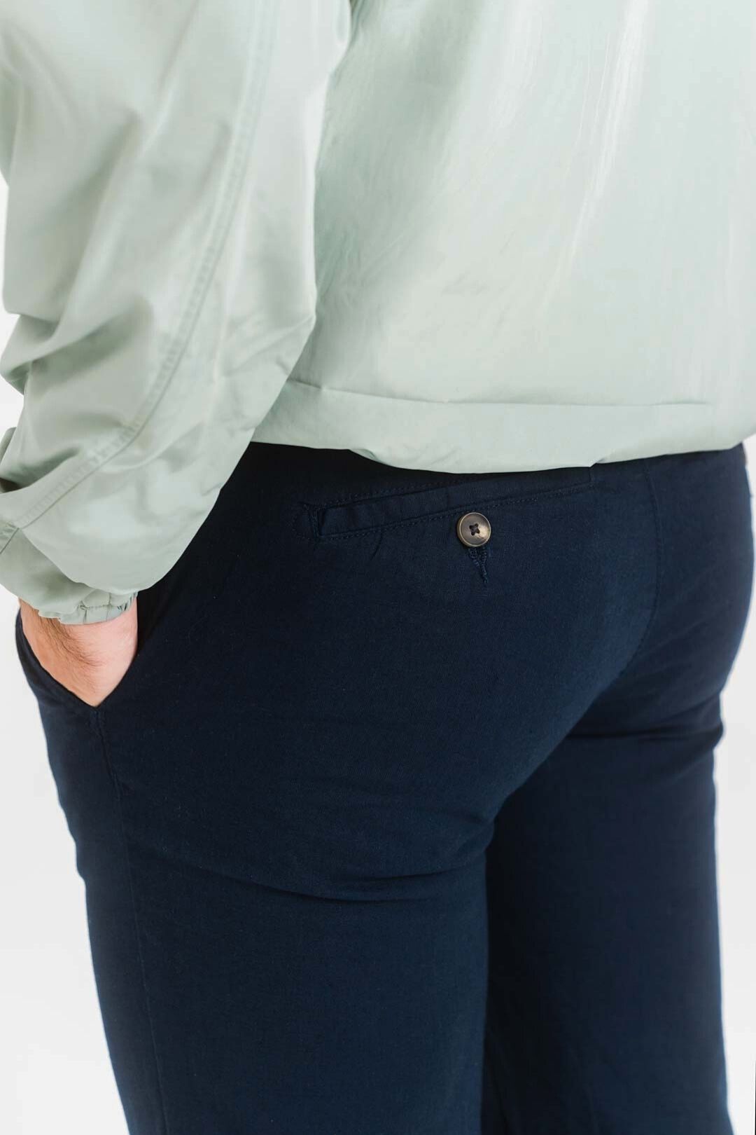 Pantalón lino - Azul Marino