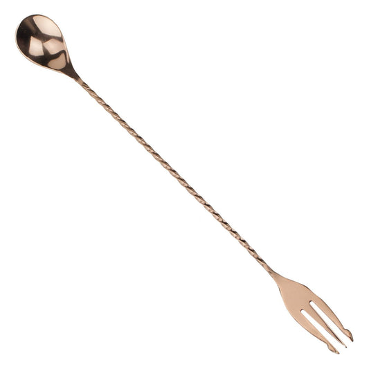 Prince of Scots Double Sided Trident Bar Spoon ~ Copper