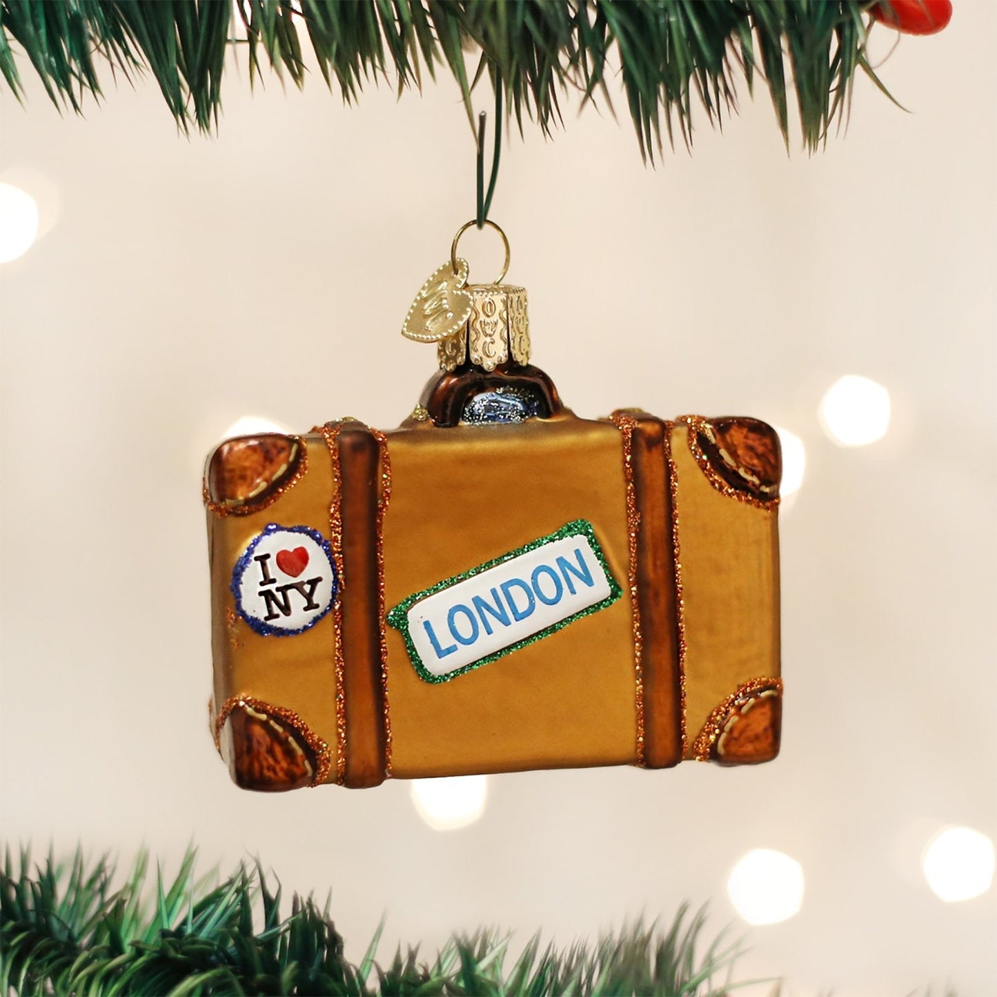 Vintage Luggage Travel Ornament (Gift Boxed)