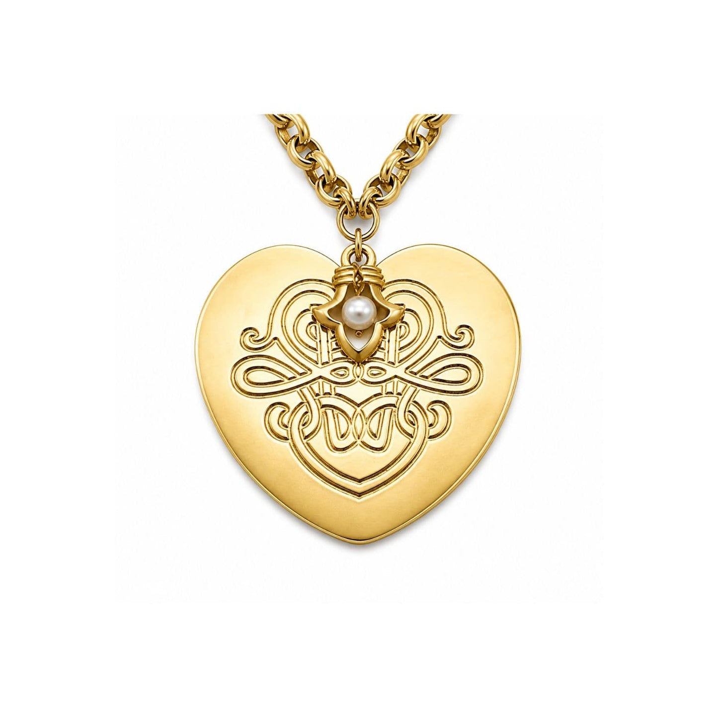 The Valora Heart Pearl Necklace - Pre Order