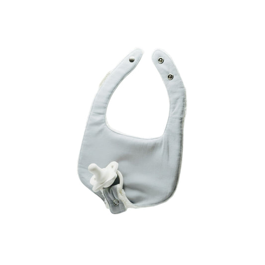 Soothe & Snap Pacifier Bib-Morning Fog