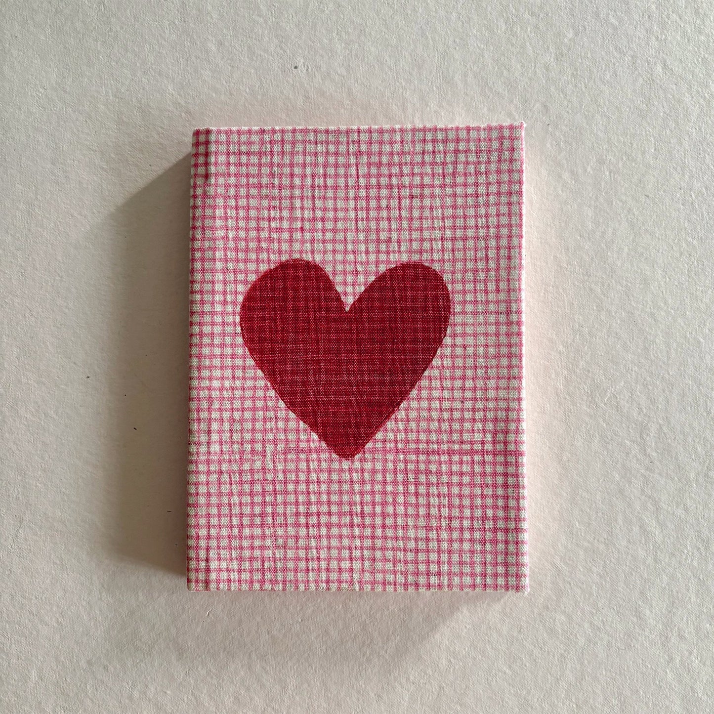 Handcrafted Sustainable A5 Diary Journal Notebook l Handmade Paper l Pink & Red Stripes