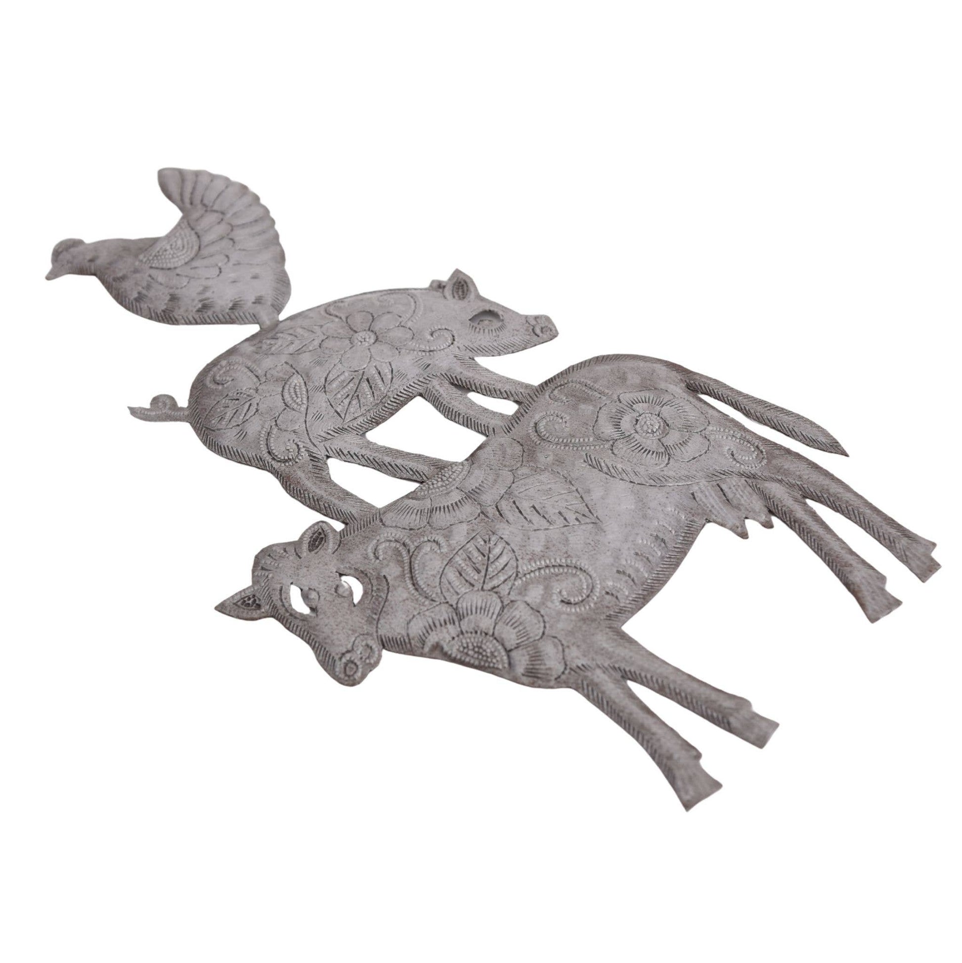 Animals of Brennen Wall Décor – Handmade in Haiti | Recycled