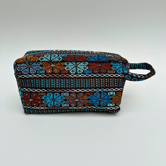 Handwoven (and Spill Proof) Cosmetic Travel Bag