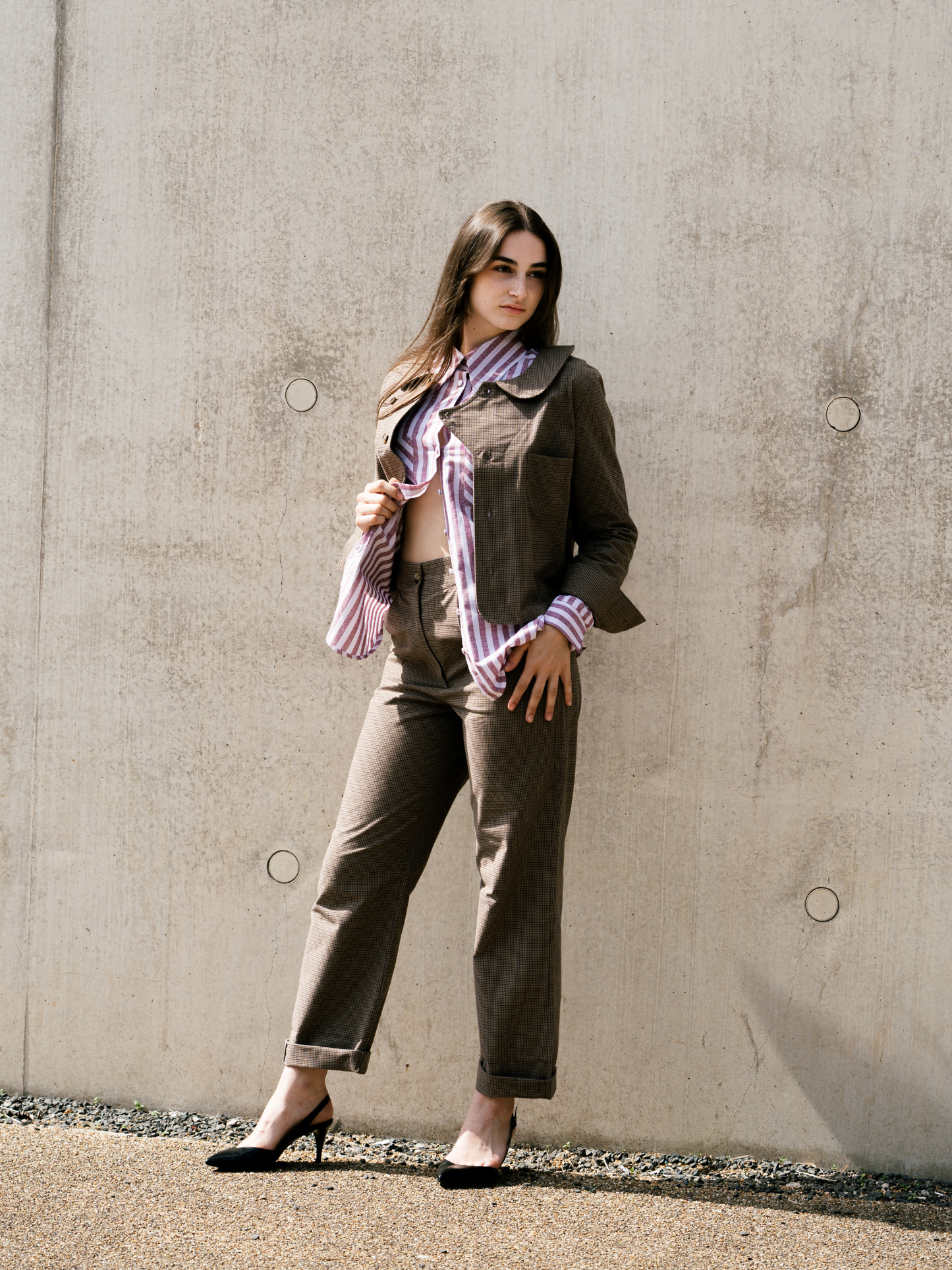 Lightweight Shacket Jacket Cotton Brown Check – Sonje | No More Nobody