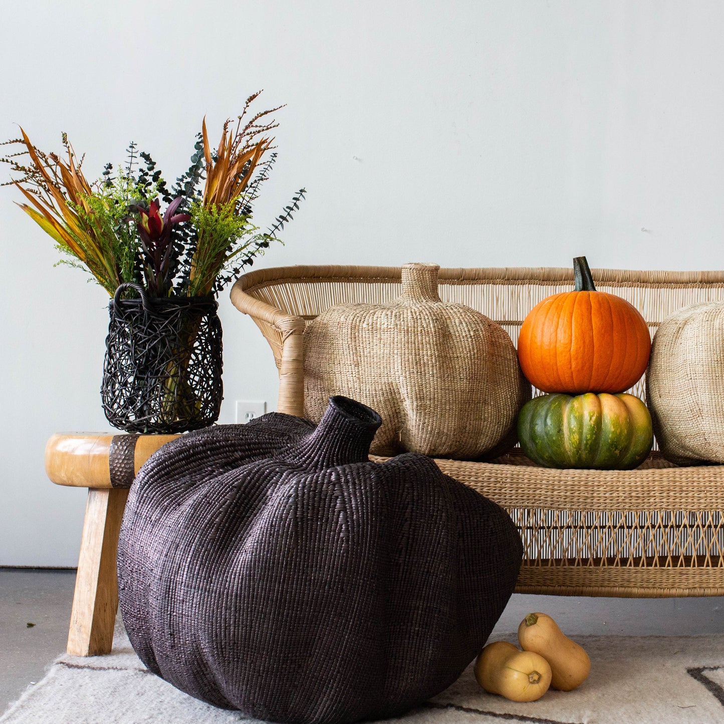 Hand-Painted Garlic Gourd Decorative Basket