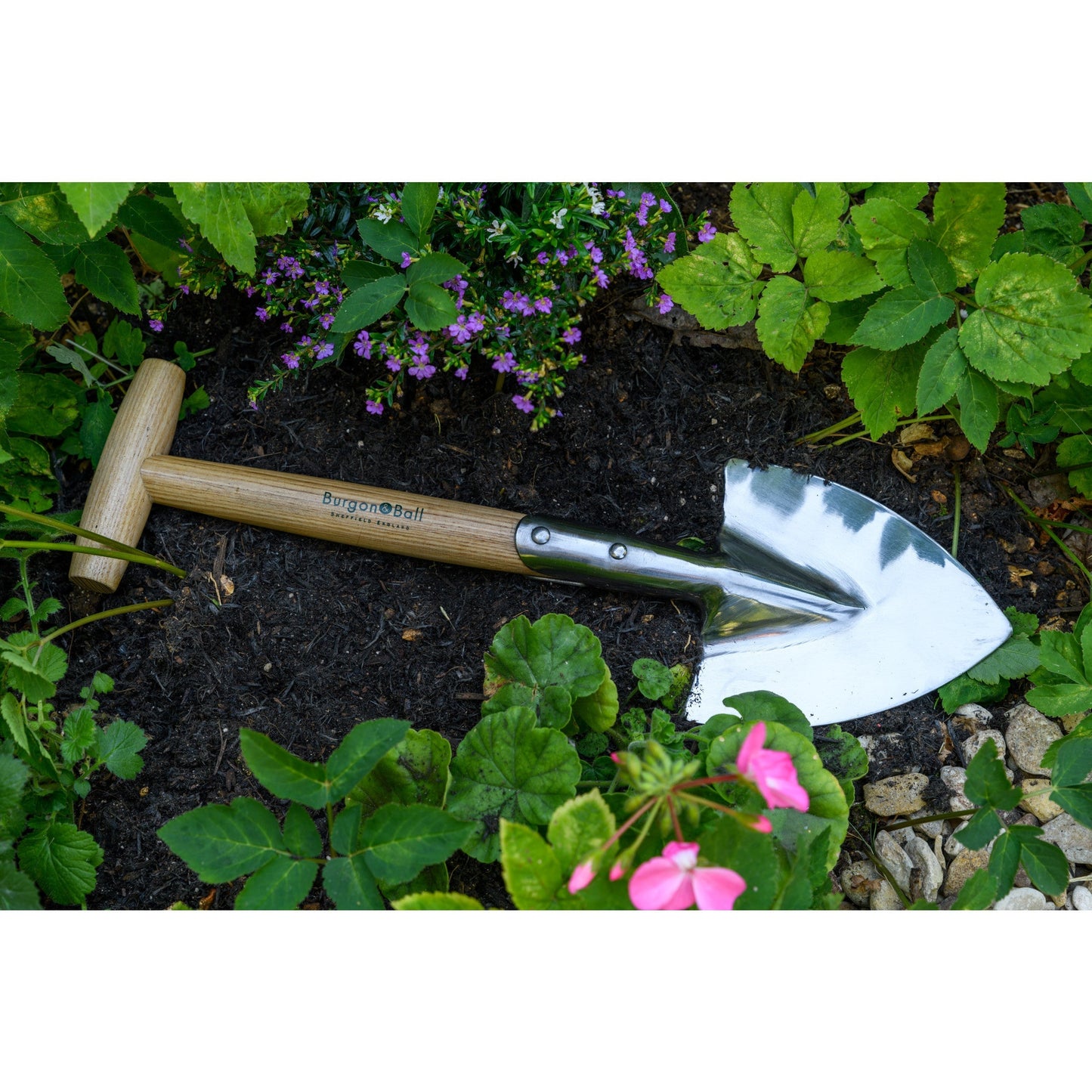 Burgon & Ball® Stainless Steel Small Perennial Spade Shovel, RHS Endorsed