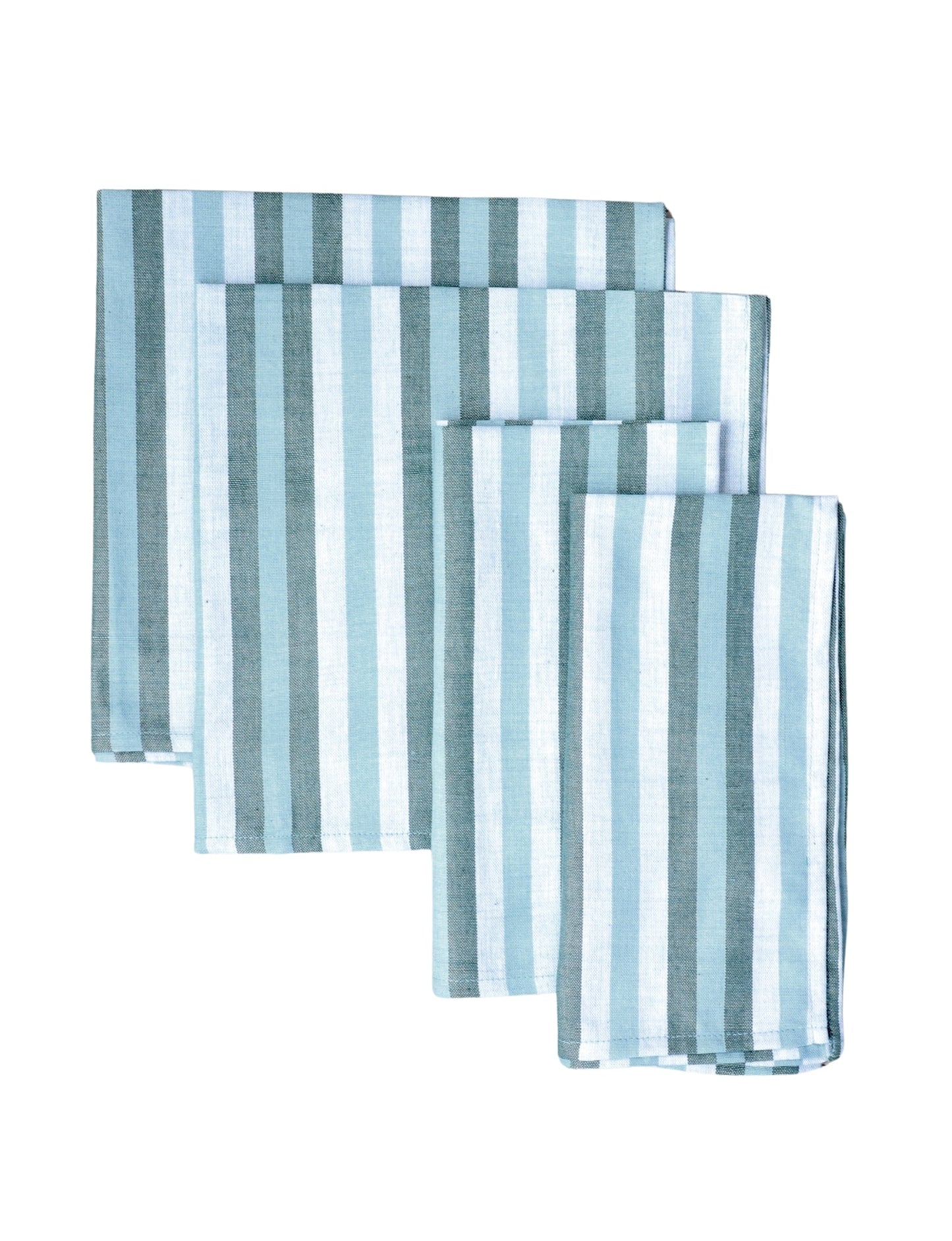 S/4 Cloth Napkins - Ocean Stripes