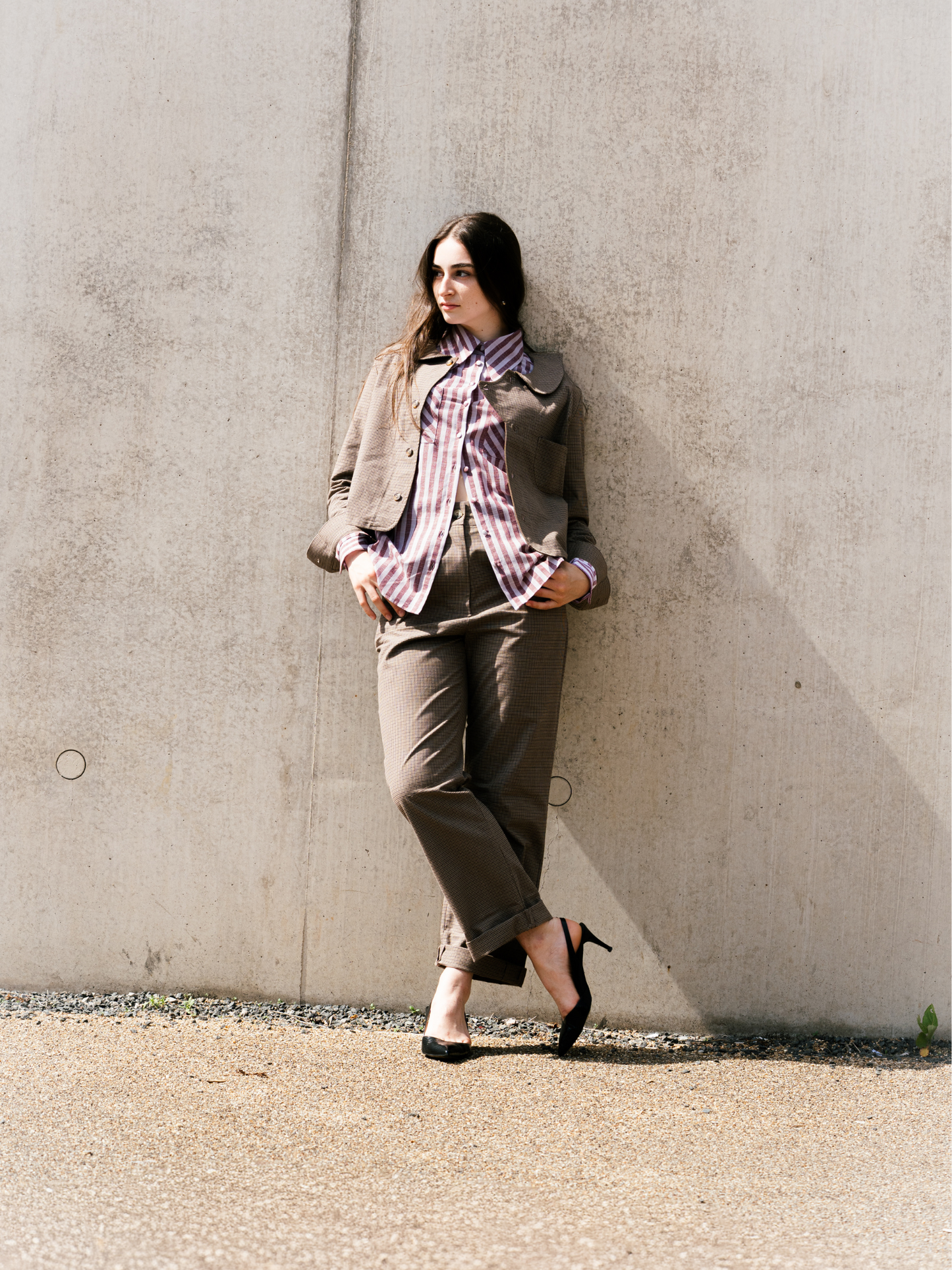 Lightweight Shacket Jacket Cotton Brown Check – Sonje | No More Nobody