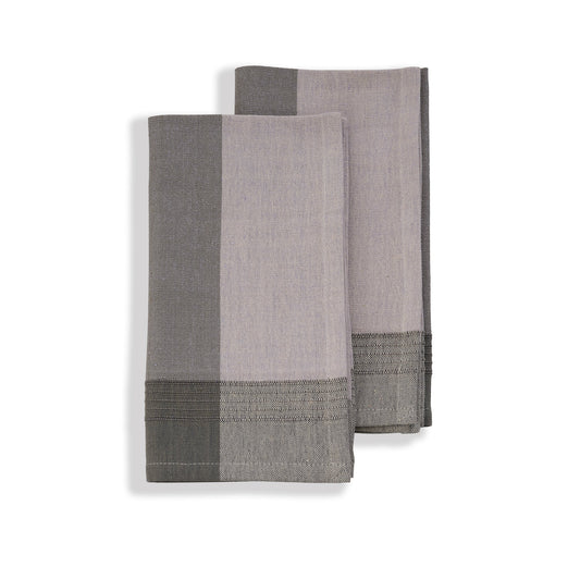 Handwoven Cotton Napkins, Set of 2 | 20" × 20" | Fair Trade | Foundation
