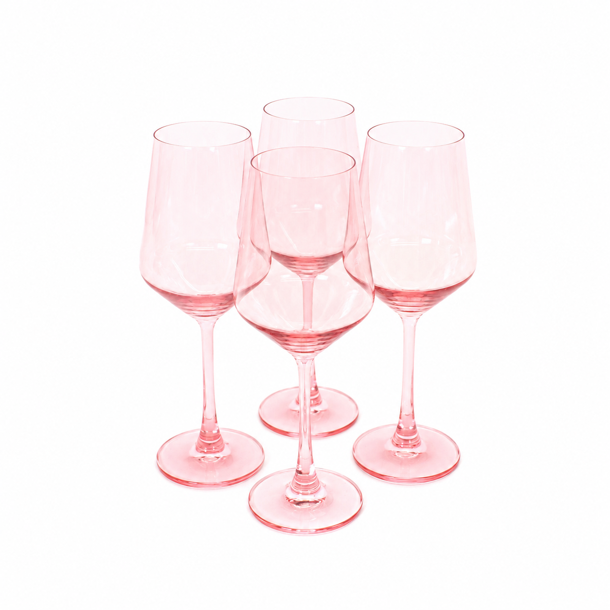 Tickle Me Pink - Colored Wine Glass