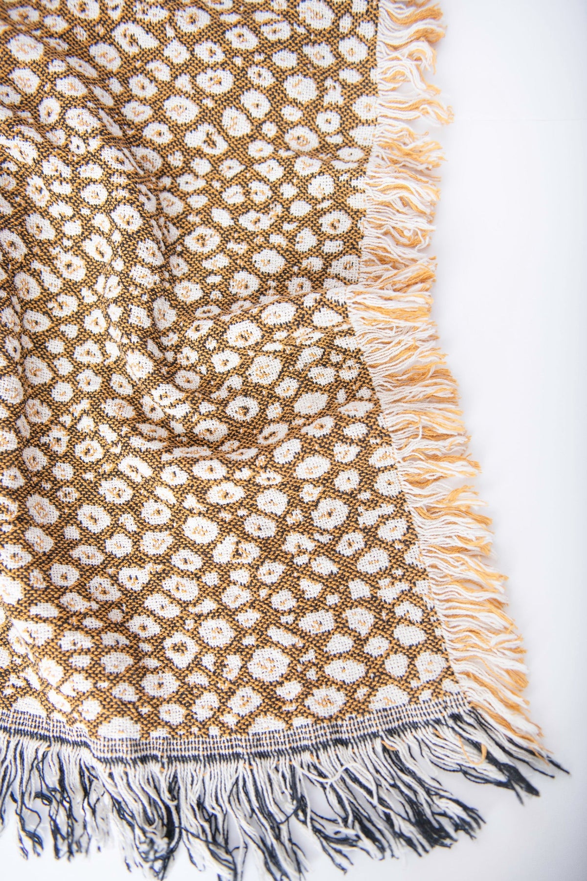Leopard Print Jacquard Woven Throw