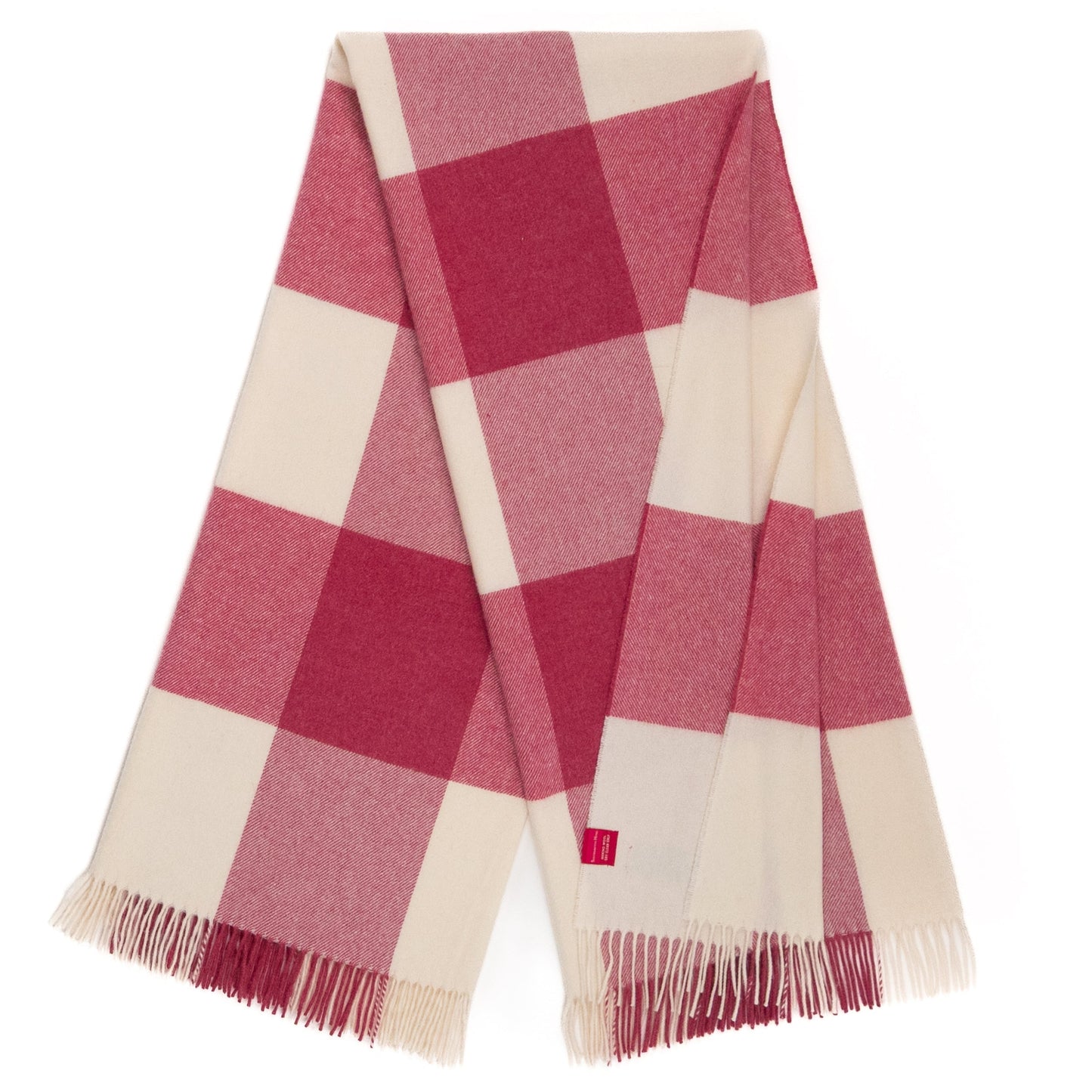 Southampton Home Merino Wool Throw – Block Pink