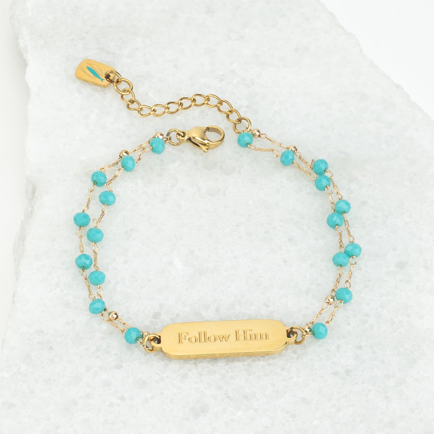 Follow Him Bracelet Gold