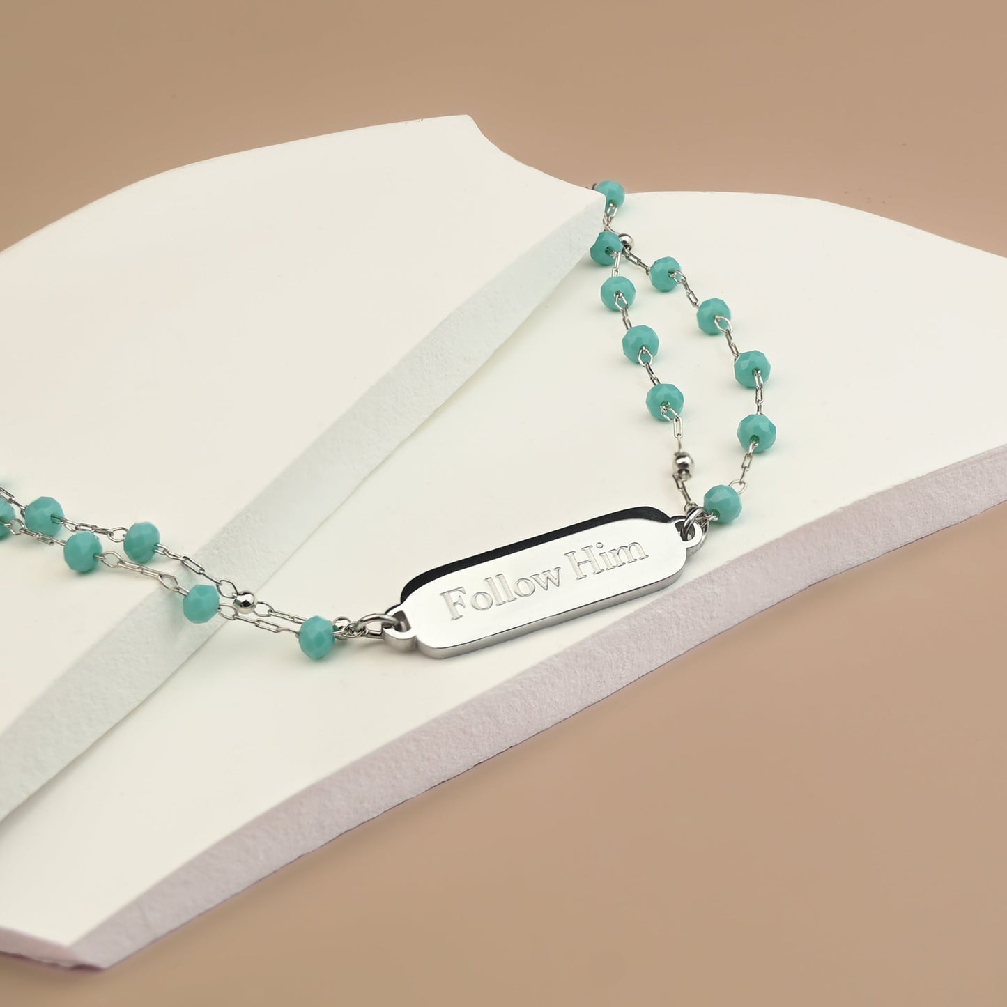 Follow Him Bracelet Silver