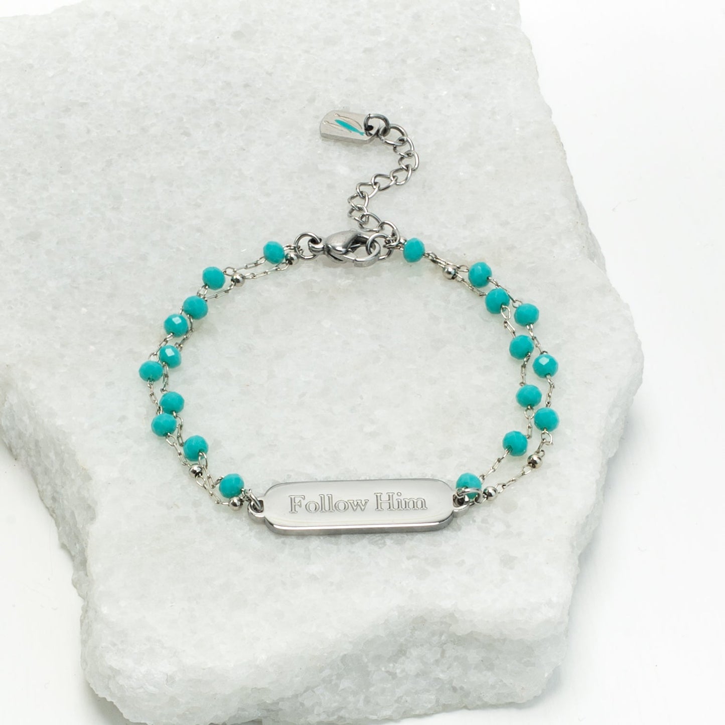 Follow Him Bracelet Silver