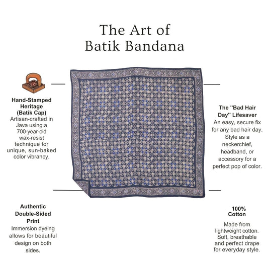 Large 39" Hand Dyed Batik Bandana Charcoal Gray, Size XL Scarf, Oversized