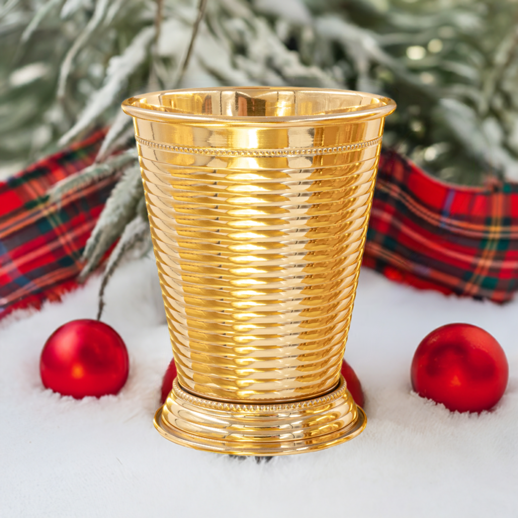 Fluted 24K Gold Plate Julep