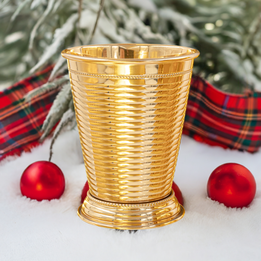 Fluted 24K Gold Plate Julep
