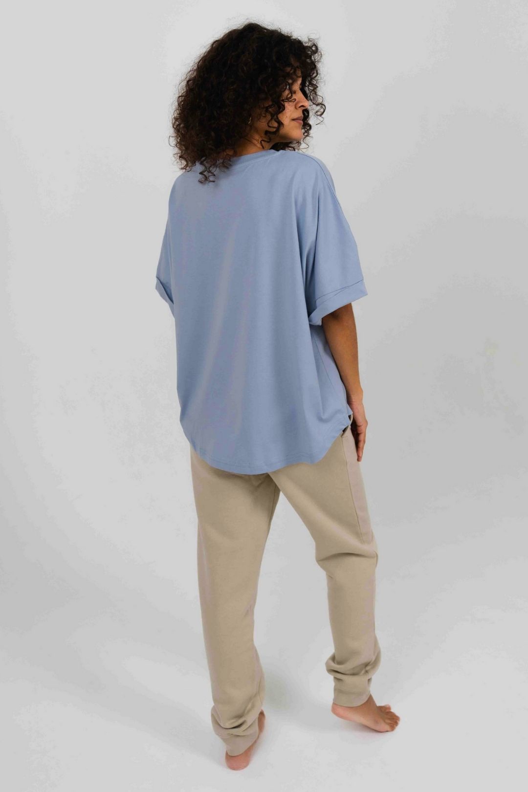 Camiseta orgánica - Azul Neblina