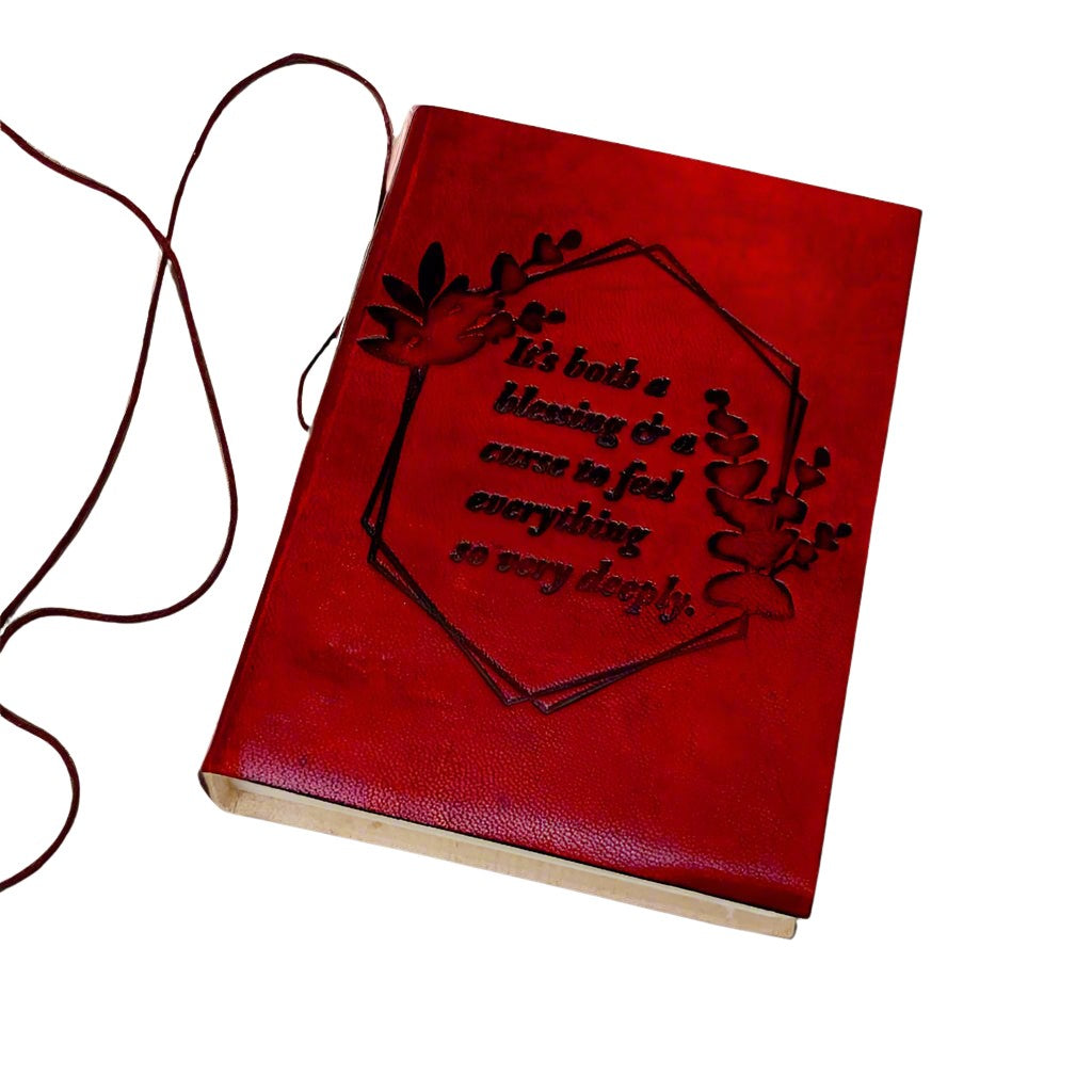 "Feel Deeply" Leather Journal