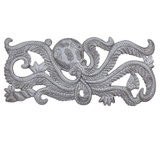 Fair Trade Haitian Octopus – Recycled Steel Metal Art